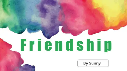 高中英语人教版精品课件《人教版必修一-unit-1Friendship-warming-up》