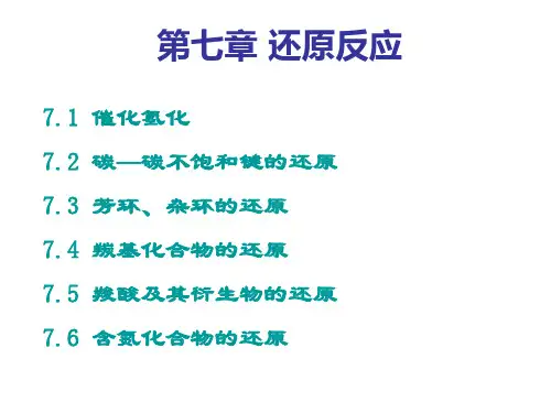 第七章 还原反应