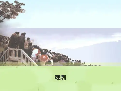 小学语文-优秀公开课《观潮》课件