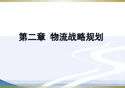 物流系统规划与设计第二章.物流战略规划
