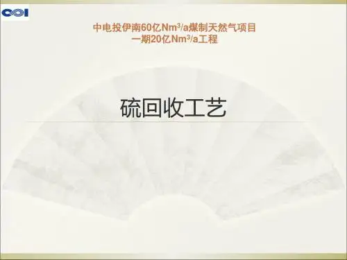 硫回收培训资料整理(ppt34张)