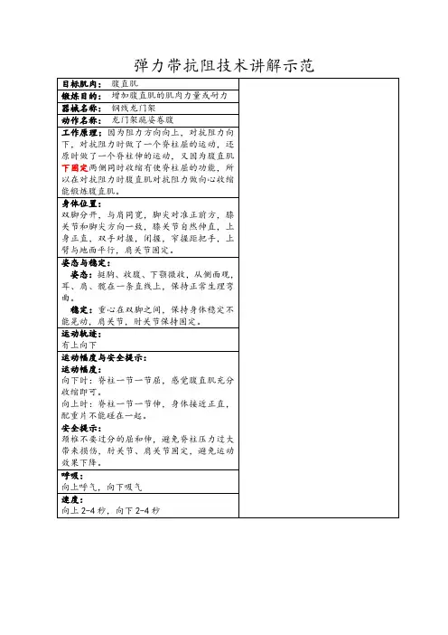 弹力带腹直肌弹力带