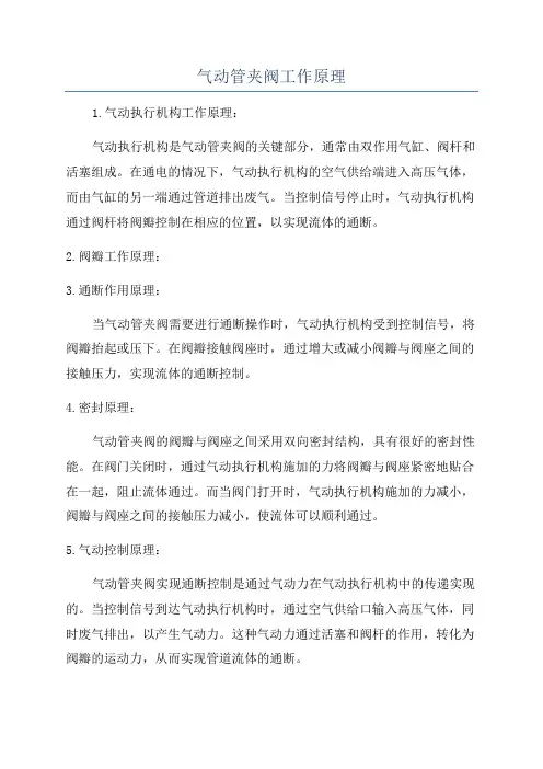 气动管夹阀工作原理