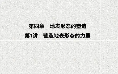 2021版新高考选考地理一轮复习人教版广东专用课件：第四章 第1讲 营造地表形态的力量