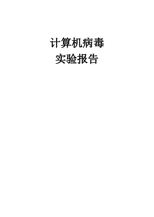 计算机病毒实验
