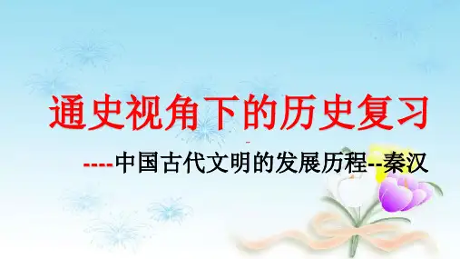 人教版高中历史通史复习课件---秦汉共20张PPT