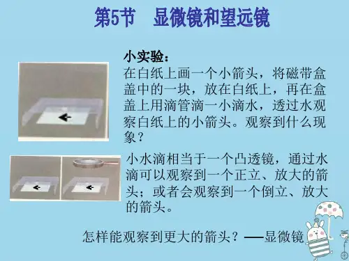 人教版八年级物理上册：《显微镜和望远镜》ppt教学课件