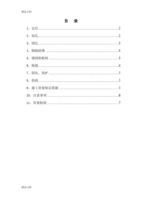 (整理)植筋专项施工方案3