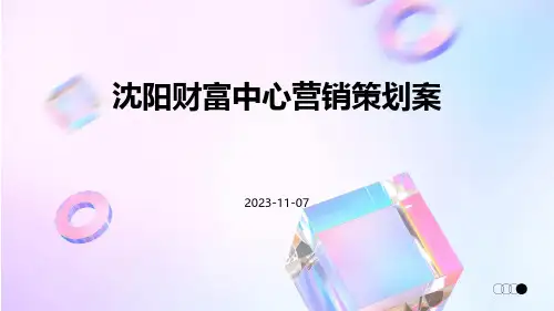 沈阳财富中心营销策划案