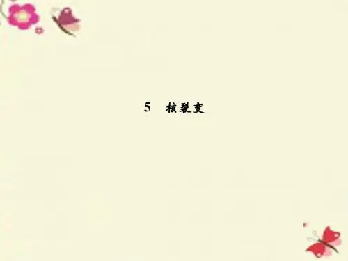 教科版高中物理选修(3-5)3.5《核裂变》ppt教学课件