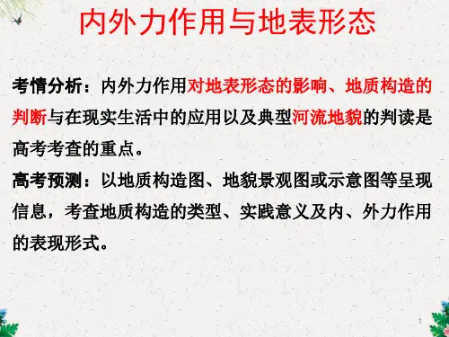 高三地理一轮复习课件：内力作用与地貌