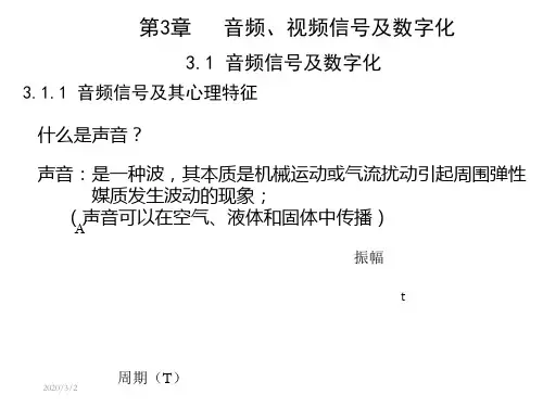 第三章音频信号及数字化