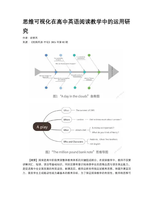 思维可视化在高中英语阅读教学中的运用研究
