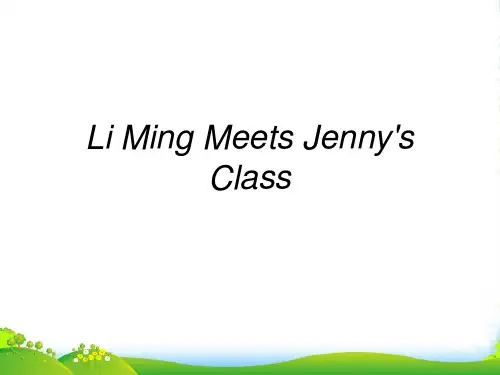 冀教六年级英语上册《Lesson 8 Li Ming Meets Jenny's Class》课件