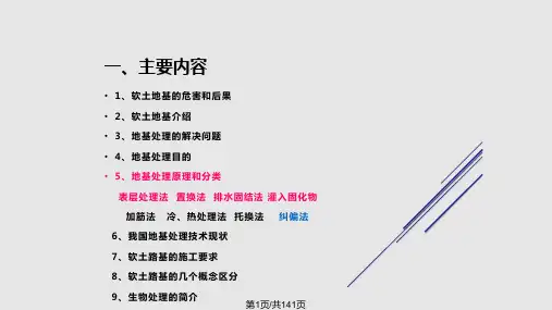 软土地基处理常用方法PPT课件