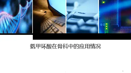 氨甲环酸在骨科中的应用情况ppt课件
