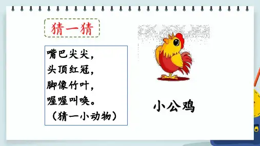 部编版一年级语文下册《小公鸡和小鸭子》课件ppt