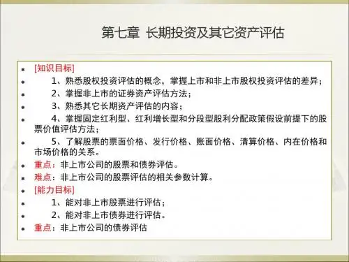 长期投资资产评估5