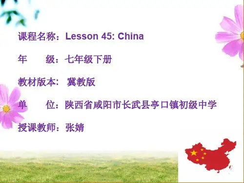 英语冀教版七年级上册《Unit 8 Countries around the World Le 》课件公开课 (6)
