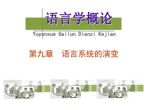 叶蜚声 语言学概论    第九章 语言系统发展