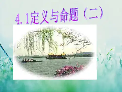 定义和命题PPT教学课件