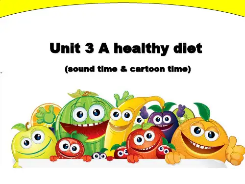 六年级下册英语课件-Unit3 A healthy diet ｜译林版