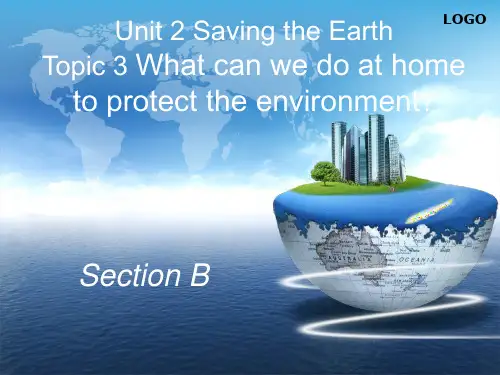 仁爱英语九年级上册第二单元 Unit2 Topic3 Section B (共18张PPT)