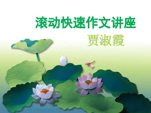 滚动快速作文讲座(共38张PPT)