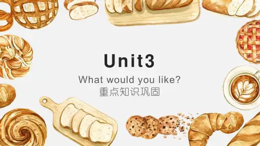 Unit3Whatwouldyoulike复习(课件)-人教PEP版英语五年级上册