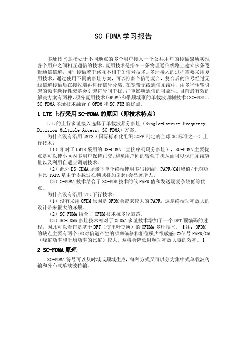 SC-FDMA报告