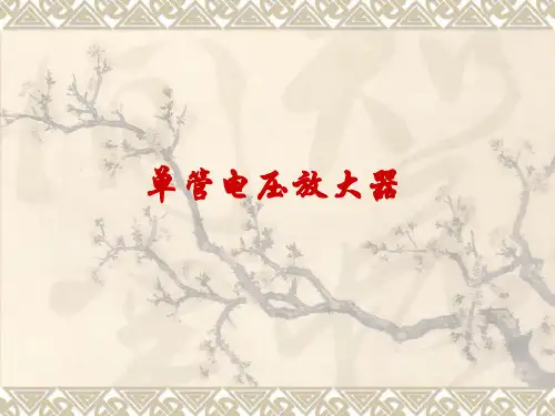 单管电压放大器 (电工电子技术实验) PPT