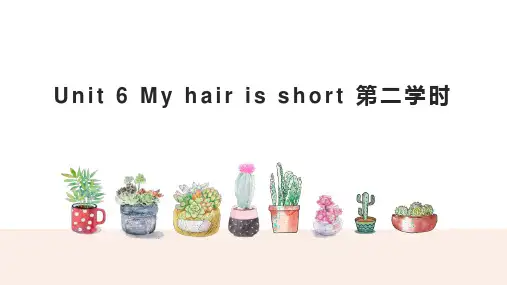 小学英语牛津上海版二年级上册《Unit 6 My hair is short 第二学时 》课件