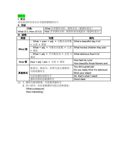 感叹句_精品文档