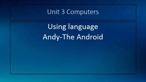 人教高中英语必修2Unit3Using Language 高中英语精品公开课
