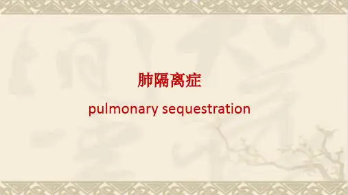 肺隔离症.ppt