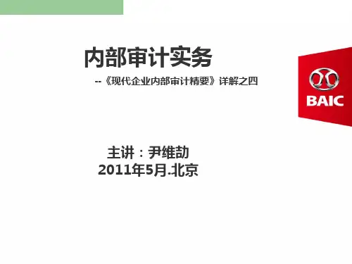 内部审计实务 PPT课件