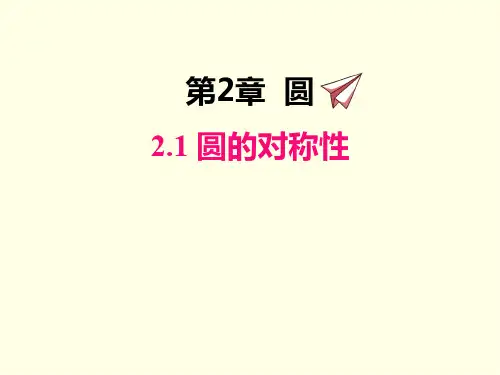 九年级下册数学课件(湘教版)圆的对称性