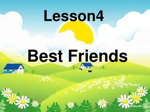 冀教版八年级英语上册  Unit 1 Lesson 4 《Best Friends》(共17张PPT)