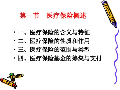 第五章  医疗保险  《 社会保障学》PPT课件