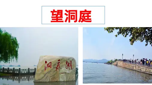 部编版语文三年级上册17《古诗三首 望洞庭》(课件)