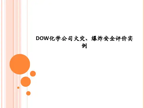 化学公司火灾、爆炸安全评价实例