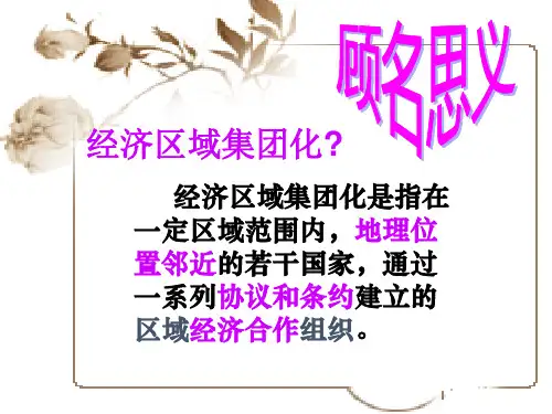 《世界经济的区域集团化》-完整版课件