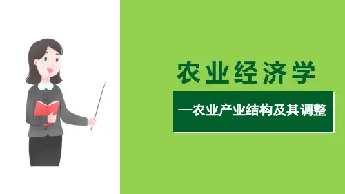 农业产业结构调整—农业产业结构调整的政策措施(农业经济学课件)