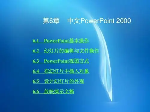 大学计算机文化基础  第6章