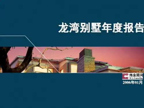 龙湾别墅年度报告(PPT89张)