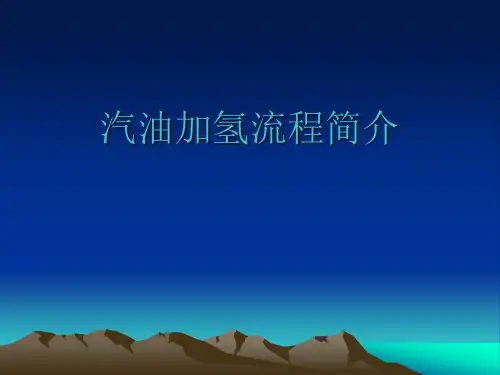 汽油加氢流程