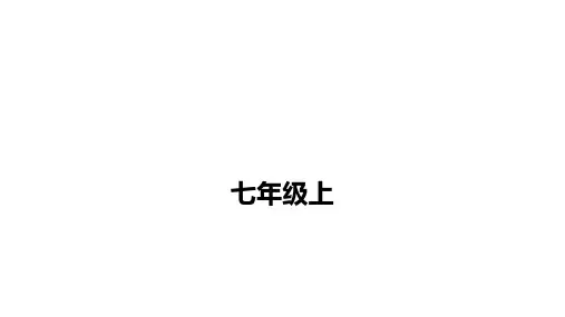 2025年广东省深圳市中考语文一轮复习：《古诗词鉴赏梳理(七年级上)》课件