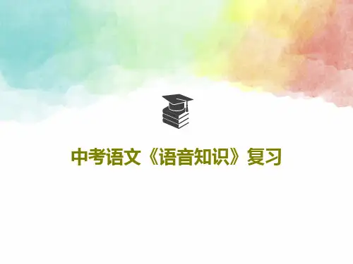 中考语文《语音知识》复习16页PPT
