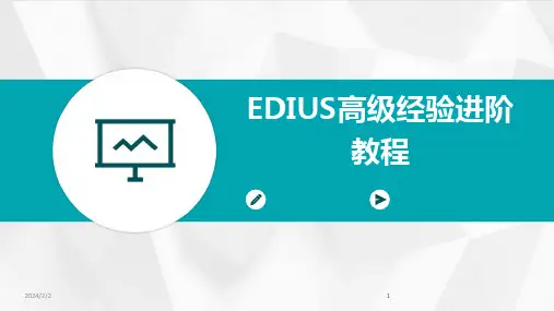 2024版年度EDIUS高级经验进阶教程