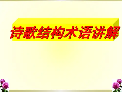高考专题复习：古代诗歌鉴赏知识之篇章结构(课件38张)